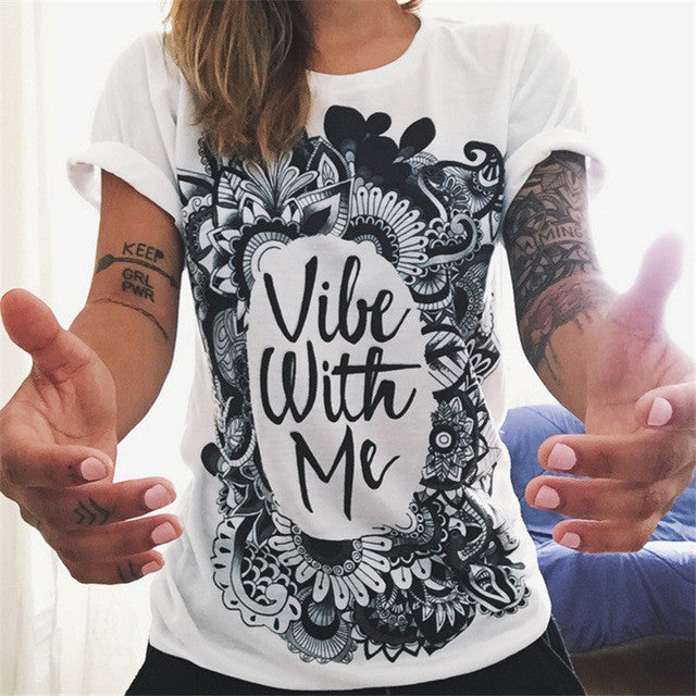 VIBE WITH ME TEE SHIRT