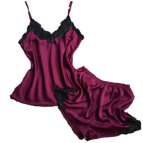 ADORE ME SILK TWO PIECE PAJAMAS SET