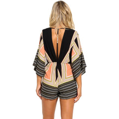 Deep V True Boho  Romper