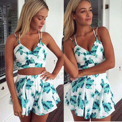 TWO PIECE FLORAL PLAYSUIT