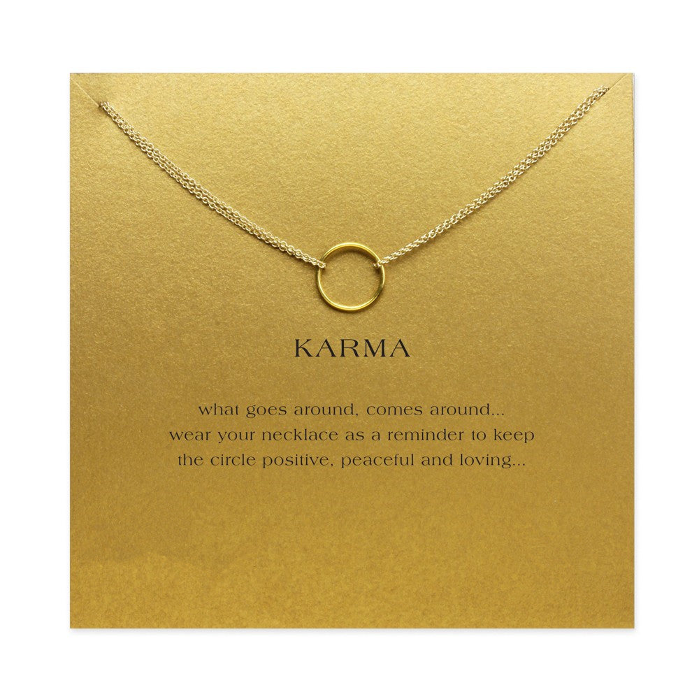 Karma Pendant Necklace