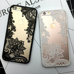 Floral Lace Case For iPhone 7 6 6S Plus