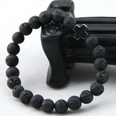 Cross Lava Bracelets