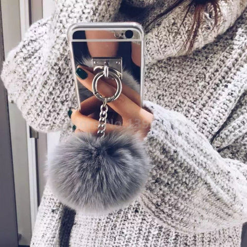 Silver Tassel Mirror  iPhone Case 7 7Plus 6 6S 6plus 4 5 S 5S