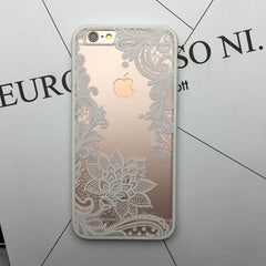 Floral Lace Case For iPhone 7 6 6S Plus