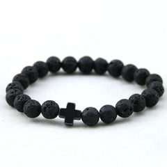 Cross Lava Bracelets