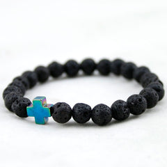 Cross Lava Bracelets
