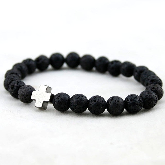 Cross Lava Bracelets