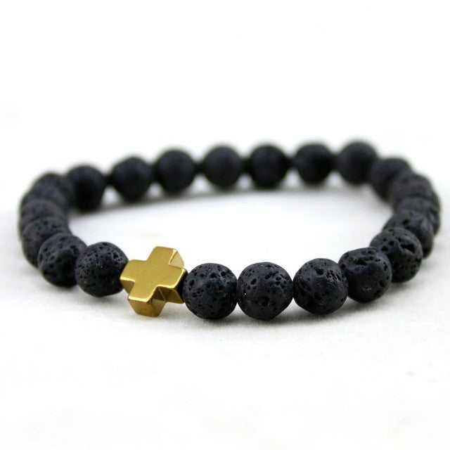 Cross Lava Bracelets