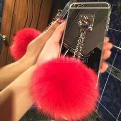 Silver Tassel Mirror  iPhone Case 7 7Plus 6 6S 6plus 4 5 S 5S