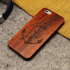 Luxury Bamboo Phone Case For Iphone 5 5S 6 6S 6Plus 6S Plus 7 7Plus