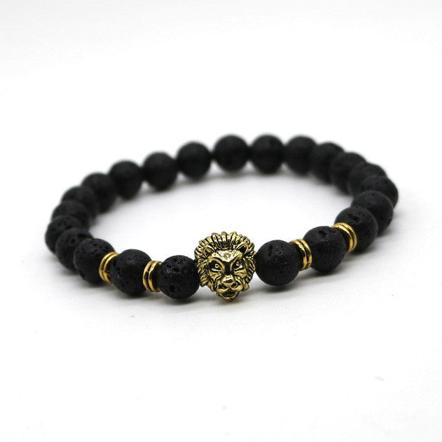 Lions Head Beaded Bracelets (Multiple Styles)