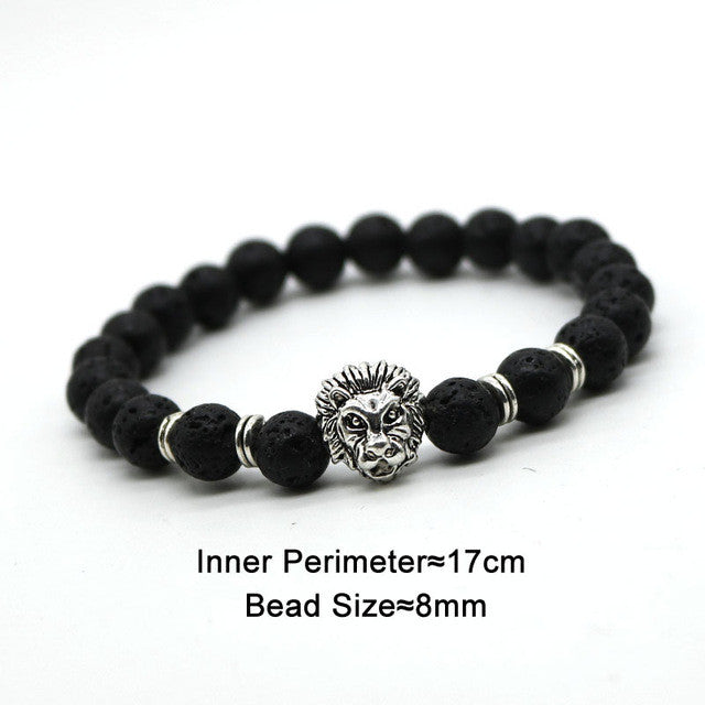 Lions Head Beaded Bracelets (Multiple Styles)