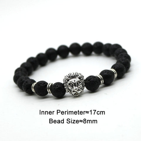 Lions Head Beaded Bracelets (Multiple Styles)