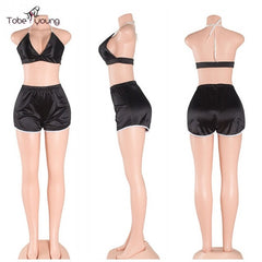 Satin Two Piece Jumpsuit