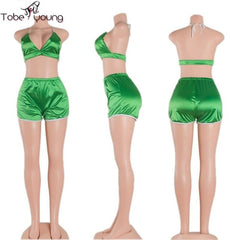 Satin Two Piece Jumpsuit