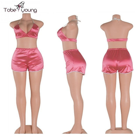 Satin Two Piece Jumpsuit