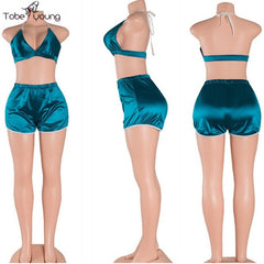 Satin Two Piece Jumpsuit