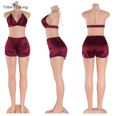 Satin Two Piece Jumpsuit