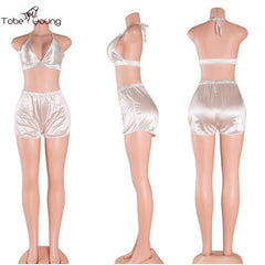 Satin Two Piece Jumpsuit