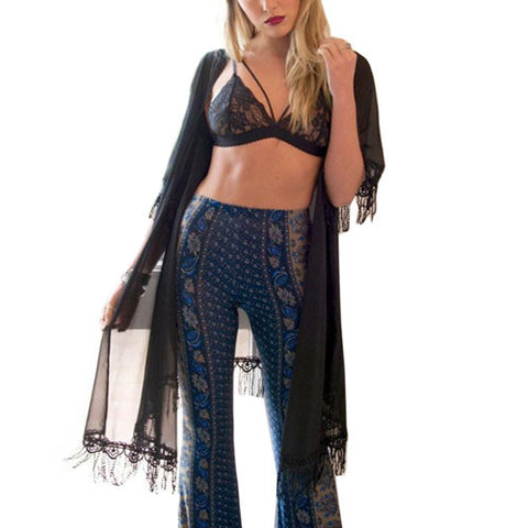 Sheer Lace  Bralette Transparent