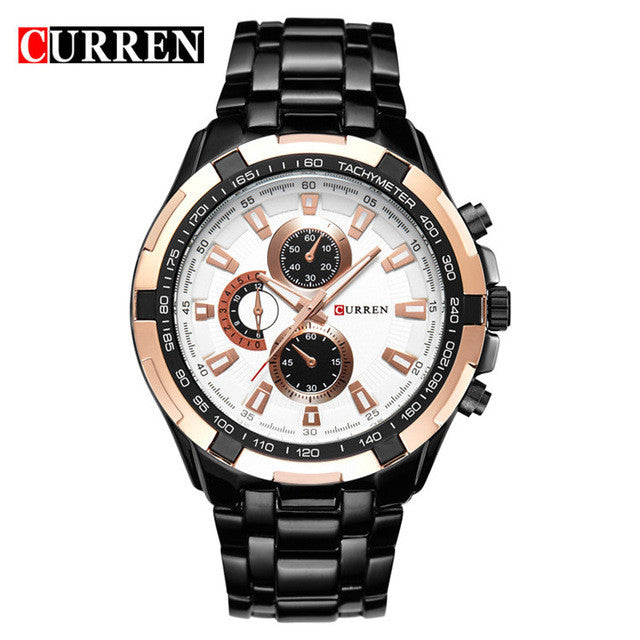 Stainless Steel Luxury Quartz Watch