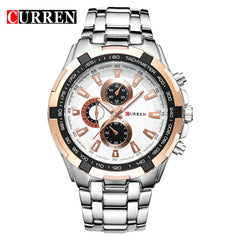 Stainless Steel Luxury Quartz Watch