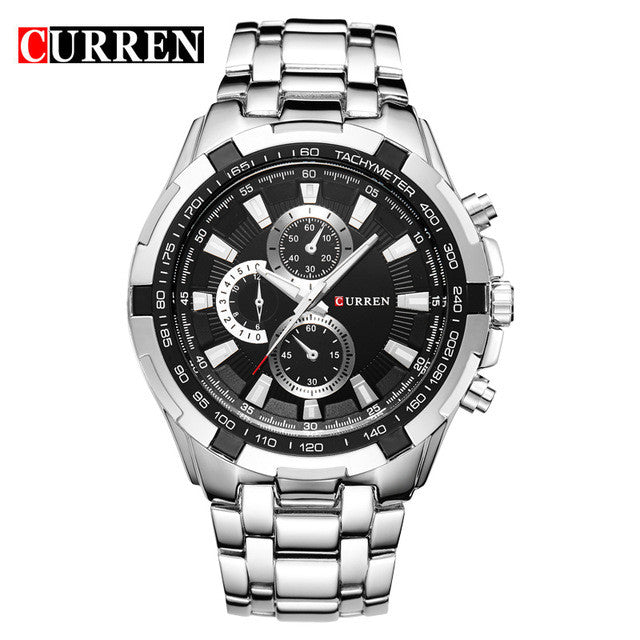 Stainless Steel Luxury Quartz Watch