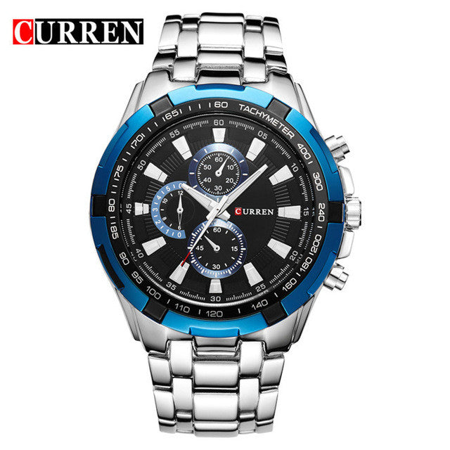 Stainless Steel Luxury Quartz Watch