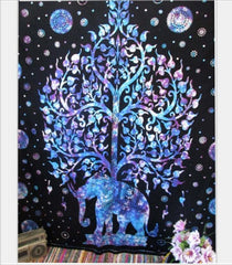 Indian Elephant Tapestry Aubusson Colored