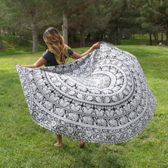 Round Tassel Boho Tapestry