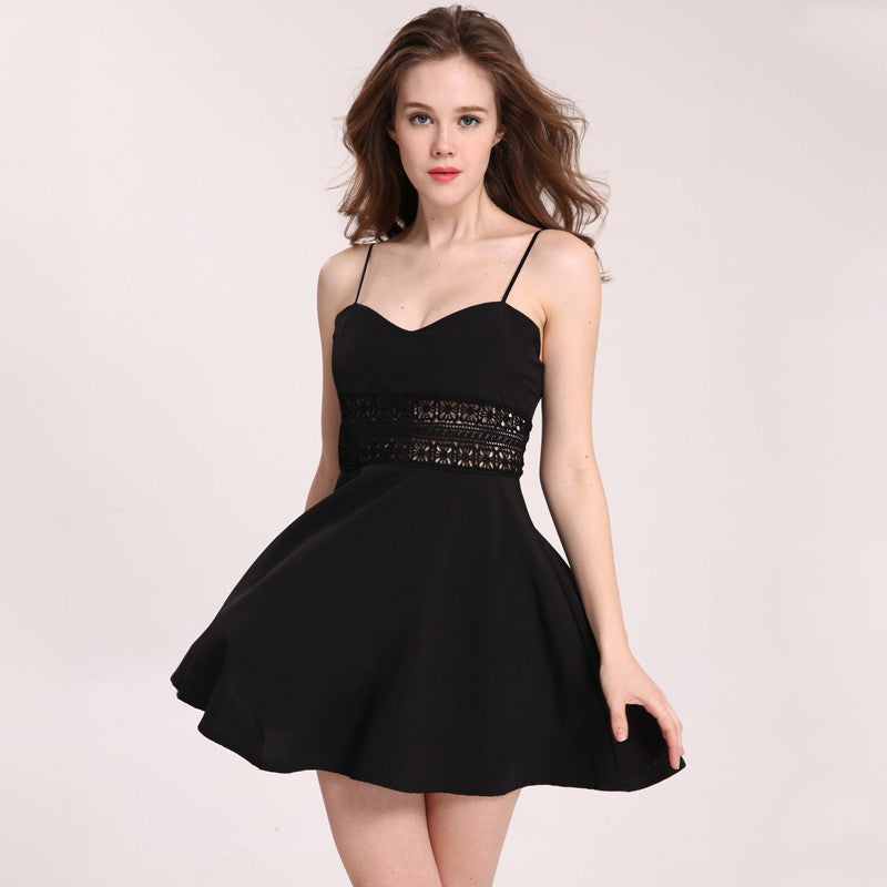 STRAPPED MINI SUMMER DRESS