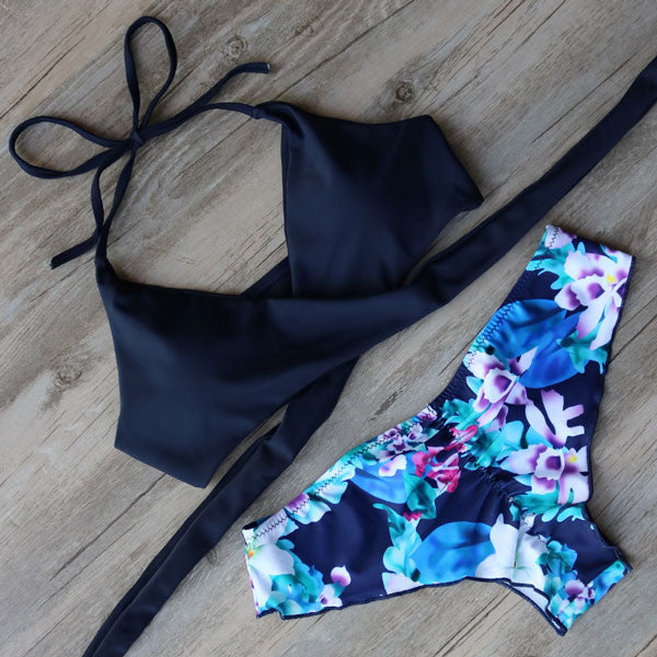 JUST A LITTLE TROPICAL TWO PIECE BIKINI SET