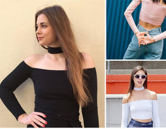 CROP TOP LONG SLEEVE TEE SHIRT