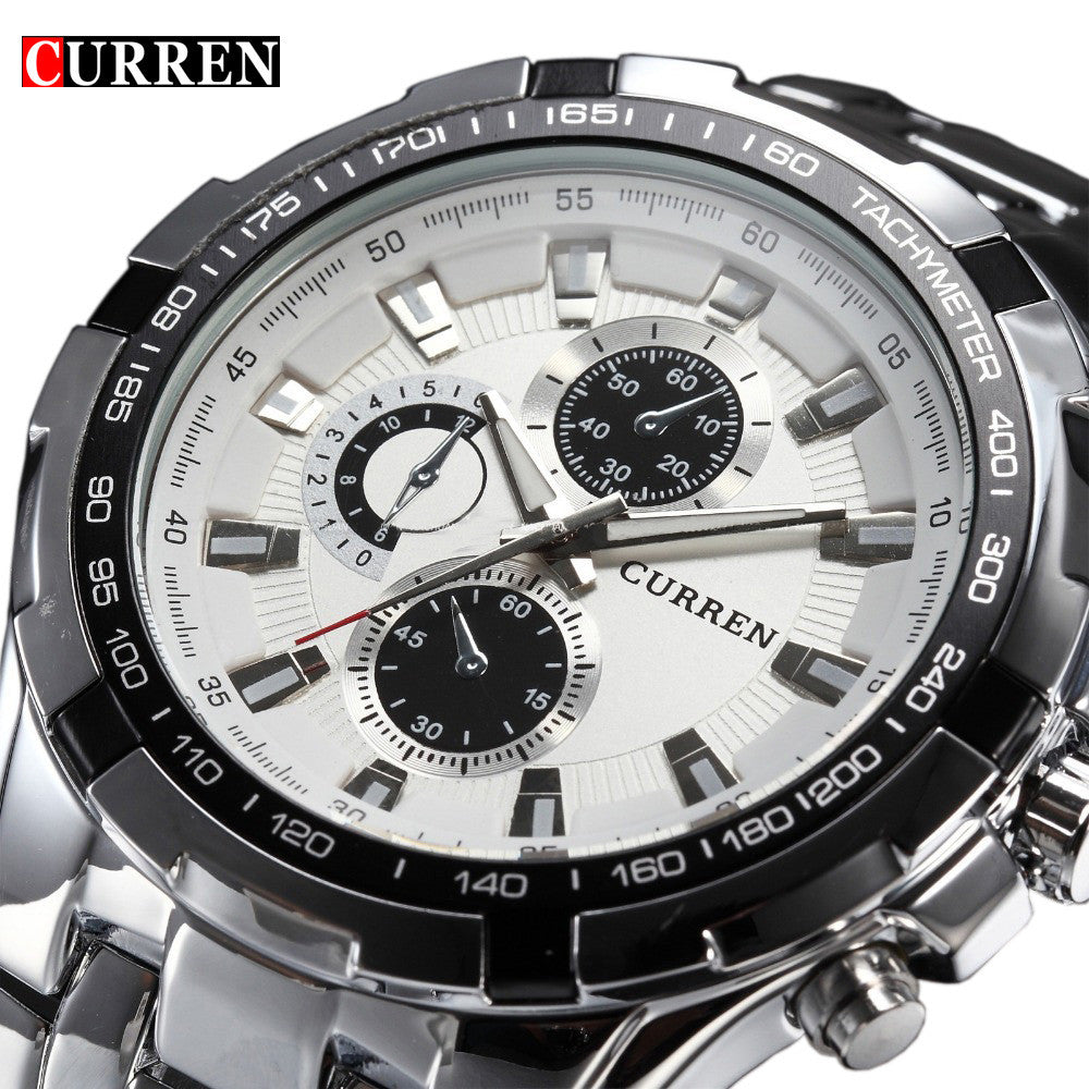 Stainless Steel Luxury Quartz Watch