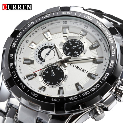 Stainless Steel Luxury Quartz Watch